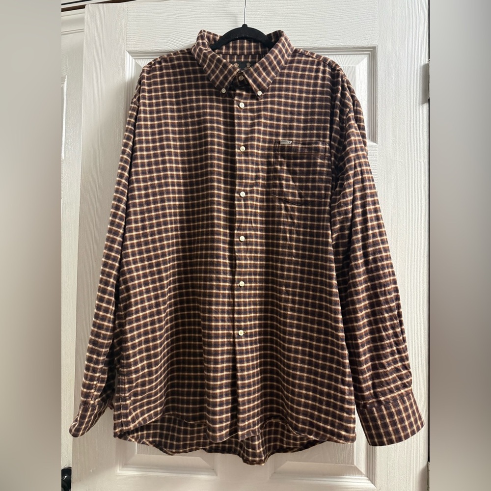 Barbour Men's Long Sleeve Plaid Button Down Shirt Size XXL